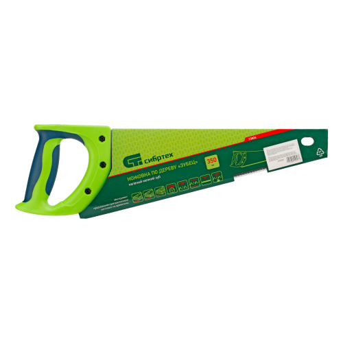 Ножовка по дереву"Зубец" для точных пильных работ, 350 мм, каленый зуб 2D, 14 TPI, двухкомпонентная рукоятка Сибртех по ценам производителя в Екатеринбурге с доставкой по всей России