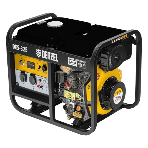 Генератор дизельный DES-32E, 3,2 кВт, 230 В, 11 л, электростартер Denzel по ценам производителя в Екатеринбурге с доставкой по всей России