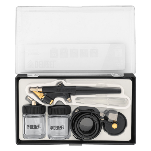 Аэрограф с нижним бачком AB2, 0,8 мм, 22 мл, 11 л/мин Denzel по ценам производителя в Екатеринбурге с доставкой по всей России