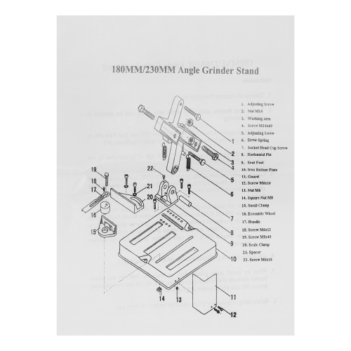 Станок для крепления УШМ COS-230 Sparta по ценам производителя в Екатеринбурге с доставкой по всей России