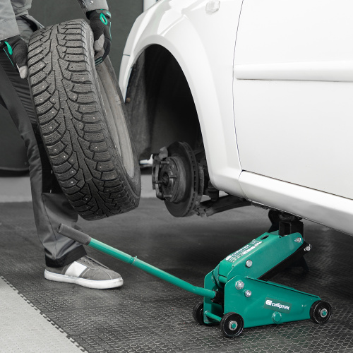 Домкрат гидравлический подкатной, 2,5 т, 148-387 мм, в пласт. кейсе Сибртех по ценам производителя в Екатеринбурге с доставкой по всей России