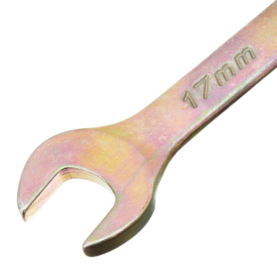 Ключ комбинированный, 17 мм, желтый цинк Сибртех по ценам производителя в Екатеринбурге с доставкой по всей России