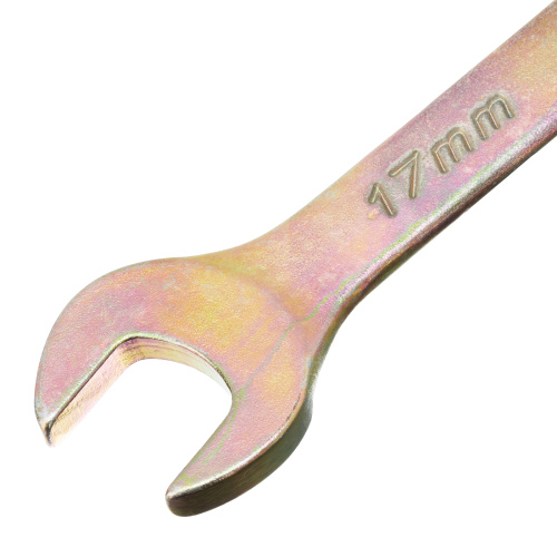 Ключ комбинированный, 17 мм, желтый цинк Сибртех по ценам производителя в Екатеринбурге с доставкой по всей России