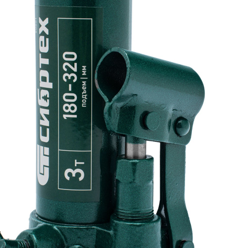 Домкрат гидравлический бутылочный, 3 т, 180-320 мм Сибртех по ценам производителя в Екатеринбурге с доставкой по всей России