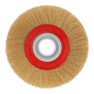 Щетка для точила, 175 мм, посадка 32 мм, плоская, латунированная витая проволока Matrix по ценам производителя в Екатеринбурге с доставкой по всей России