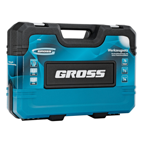 Набор инструментов, 1/4", 1/2", CrV, 120 зубьев, 76 предметов Gross по ценам производителя в Екатеринбурге с доставкой по всей России