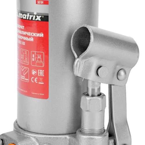 Домкрат гидравлический бутылочный, 5 т, h подъема 197-382 мм Matrix по ценам производителя в Екатеринбурге с доставкой по всей России