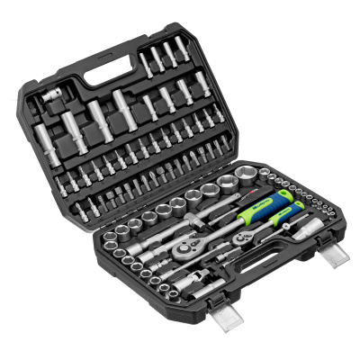 Набор инструментов, 1/2", 1/4", пластиковый кейс, 94 предмета// Сибртех по ценам производителя в Екатеринбурге с доставкой по всей России