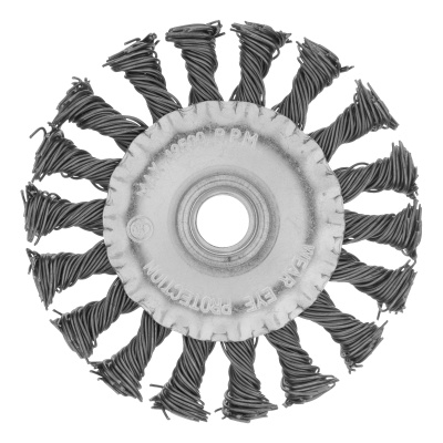 Щетка для УШМ 100 мм, М14, плоская, крученая проволока 0.8 мм Matrix по ценам производителя в Екатеринбурге с доставкой по всей России