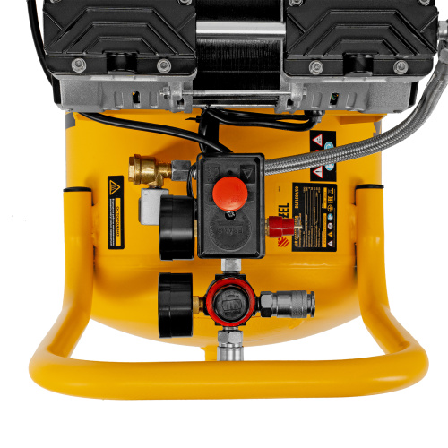 Компрессор безмасляный, малошумный DLS 1500/50, 1500 ВТ, 2x750, 50 л, 260 л/мин Denzel по ценам производителя в Екатеринбурге с доставкой по всей России