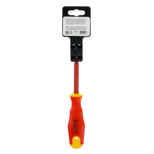 Отвертка диэлектрическая PH2 х 100 мм, CrV, до 1000 В, двухкомпонентная рукоятка Сибртех по ценам производителя в Екатеринбурге с доставкой по всей России