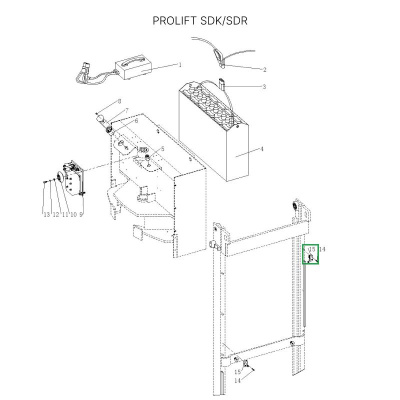 Концевой выключатель двигателя подъема для штабелеров  SDR/SDK по ценам производителя в Екатеринбурге с доставкой по всей России