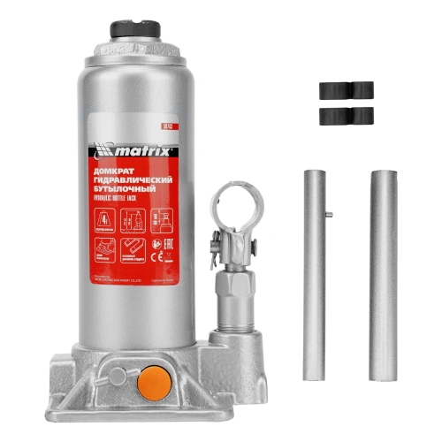 Домкрат гидравлический бутылочный, 4 т, h подъема 194-372 мм Matrix по ценам производителя в Екатеринбурге с доставкой по всей России