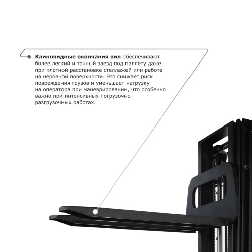 Самоходный электроштабелер PROLIFT M2 SDR 1550S со свободным подъемом по ценам производителя в Екатеринбурге с доставкой по всей России