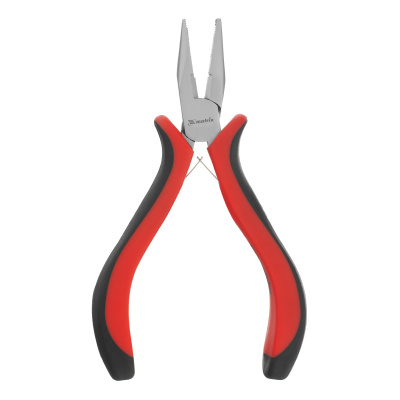 Длинногубцы прямые Mini, 130 мм, никелированные, авторазжим, двухкомпонентные рукоятки Matrix по ценам производителя в Екатеринбурге с доставкой по всей России