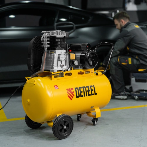 Компрессор воздушный рем. привод BCI 2200/100, 2,2 кВт, 100 литров, 420 л/мин Denzel по ценам производителя в Екатеринбурге с доставкой по всей России