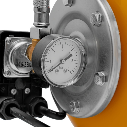 Насосная станция PS800X, 800 Вт, 3200 л/ч, ресивер 24 л, подъем 38 м, нержавейка Denzel по ценам производителя в Екатеринбурге с доставкой по всей России