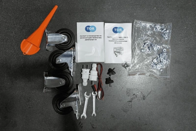 Генератор дизельный 5,0 кВт 220В с электростартером и колесами TOR KM5000D по ценам производителя в Екатеринбурге с доставкой по всей России