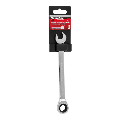Ключ комбинированный трещоточный, 12 мм, CrV, зеркальный хром Matrix Professional по ценам производителя в Екатеринбурге с доставкой по всей России