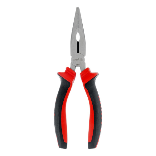 Длинногубцы прямые, 160 мм, хром-ванадий, двухкомпонентные рукоятки Matrix по ценам производителя в Екатеринбурге с доставкой по всей России