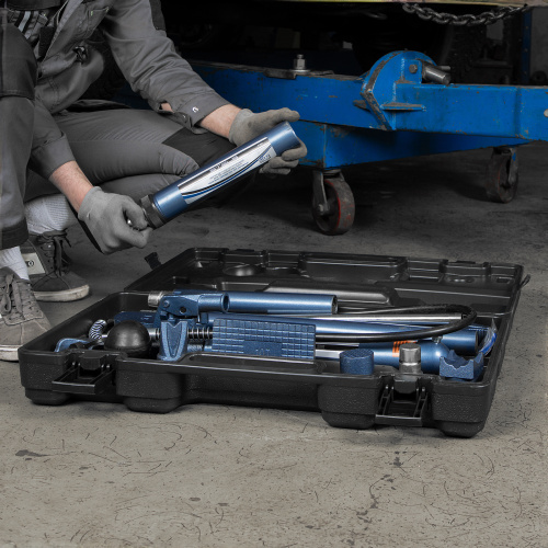 Растяжка гидравлическая, 10 т, набор из 17 предметов, 7 сменных насадок, в пластиковом кейсе Stels по ценам производителя в Екатеринбурге с доставкой по всей России