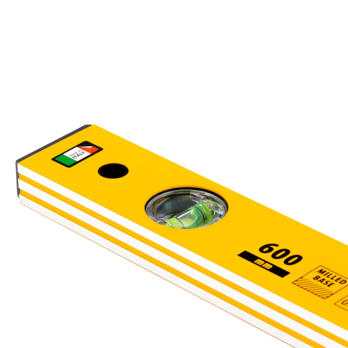 Уровень алюминиевый, 600 мм, фрезерованный, 3 глазка Denzel по ценам производителя в Екатеринбурге с доставкой по всей России