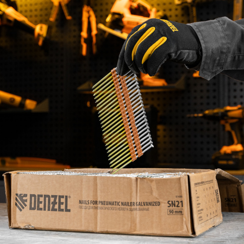 Гвозди для пнев. нейлера (оцинк.) длина - 90 мм, диам. - 3,05 мм, 2000 шт. Denzel по ценам производителя в Екатеринбурге с доставкой по всей России