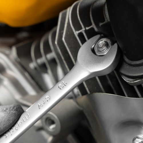 Набор ключей комбинированных, 6-22 мм, 12 шт, CrV, матовый хром Matrix по ценам производителя в Екатеринбурге с доставкой по всей России