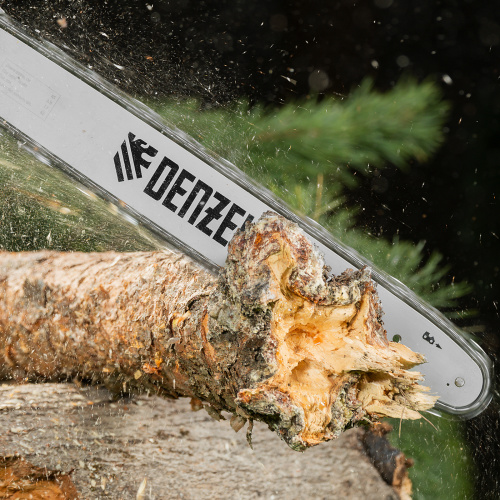 Пила цепная электрическая EDS-2200, 2.2 кВт,продольная, шина 45 см, шаг 3/8, паз 1.3 мм, 62 звена Denzel по ценам производителя в Екатеринбурге с доставкой по всей России