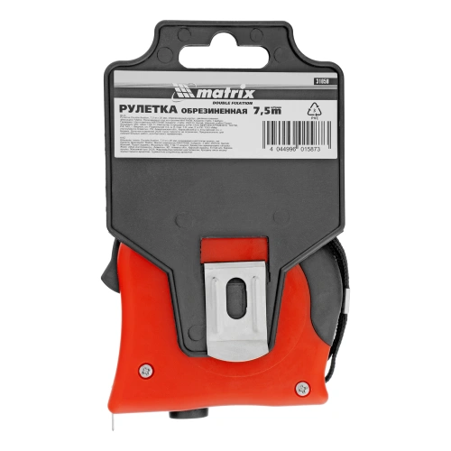 Рулетка Double fixation,7,5 м х 25 мм,обрезиненный корпус,двойная плавная фиксация Matrix по ценам производителя в Екатеринбурге с доставкой по всей России