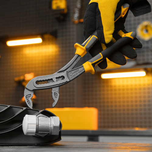 Клещи переставные, трехкомпонентные рукоятки 240 мм Denzel по ценам производителя в Екатеринбурге с доставкой по всей России