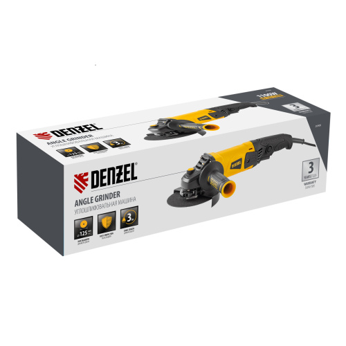 Машина шлифовальная угловая AG125-1100A, 1100 Вт, 125 мм, 3000-11000 об/мин Denzel по ценам производителя в Екатеринбурге с доставкой по всей России