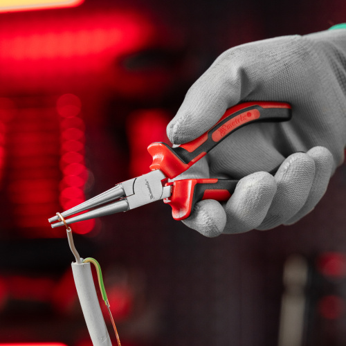 Круглогубцы Nickel, 160 мм, никелированные, двухкомпонентные рукоятки Matrix по ценам производителя в Екатеринбурге с доставкой по всей России