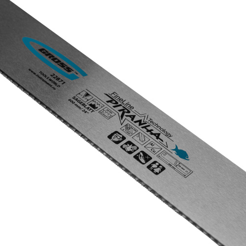 Пильное полотно для прецизионного стусла "Piranha", 600 мм, каленый зуб 2D, 24 TPI Gross по ценам производителя в Екатеринбурге с доставкой по всей России