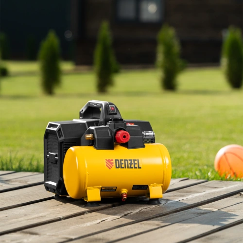 Компрессор  DLS750/6 безмасляный малошумный 750 Вт, 140 л/мин,ресивер 6 л Denzel по ценам производителя в Екатеринбурге с доставкой по всей России