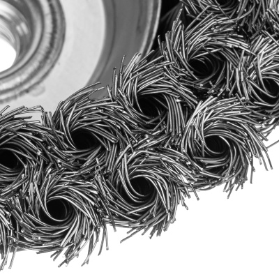 Щетка для УШМ, 125 мм, М14, "чашка", двухрядная, крученая проволока 0.35 мм Matrix по ценам производителя в Екатеринбурге с доставкой по всей России