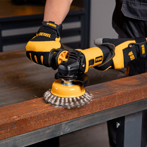 Машина шлифовальная угловая AG115-750, 750 Вт, 115 мм, 11000 об/мин Denzel по ценам производителя в Екатеринбурге с доставкой по всей России