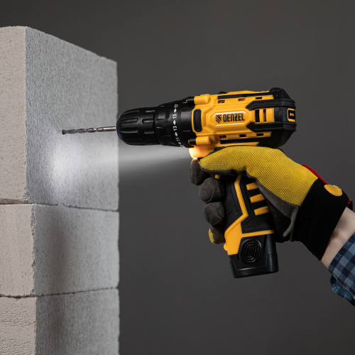 Дрель-шуруповерт аккумуляторная CDL-12CB, Li-Ion, 12 В, 1 акк. Denzel по ценам производителя в Екатеринбурге с доставкой по всей России