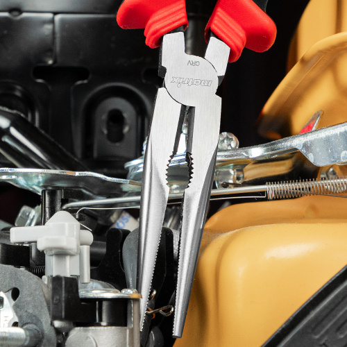 Длинногубцы прямые, 200 мм, хром-ванадий, двухкомпонентные рукоятки Matrix по ценам производителя в Екатеринбурге с доставкой по всей России