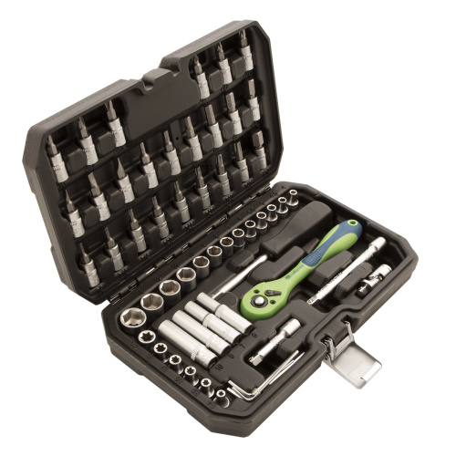 Набор инструментов 56 предметов, CrV, 1/4" Сибртех по ценам производителя в Екатеринбурге с доставкой по всей России