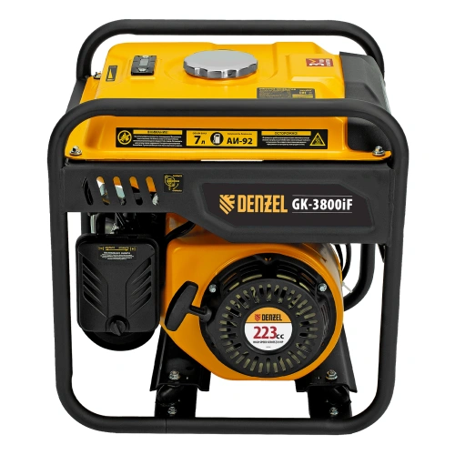 Генератор инверторный GK-3800iF, 3,8 кВт, 230 В, ручной старт DENZEL по ценам производителя в Екатеринбурге с доставкой по всей России