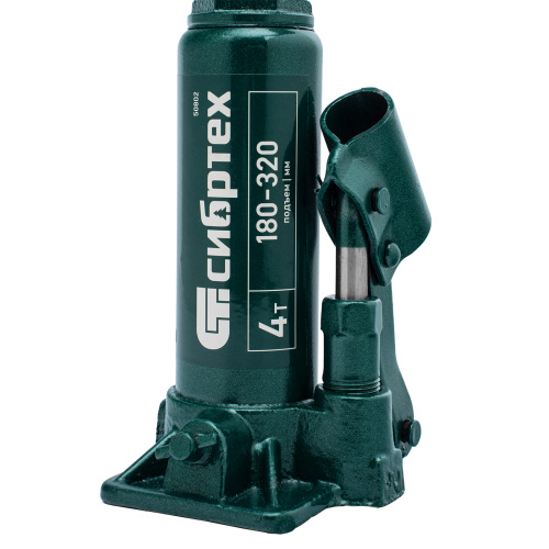 Домкрат гидравлический бутылочный, 4 т, 180-320 мм Сибртех по ценам производителя в Екатеринбурге с доставкой по всей России