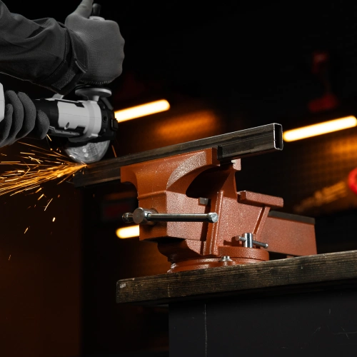 Тиски слесарные, 200 мм, поворотные, с наковальней Sparta по ценам производителя в Екатеринбурге с доставкой по всей России