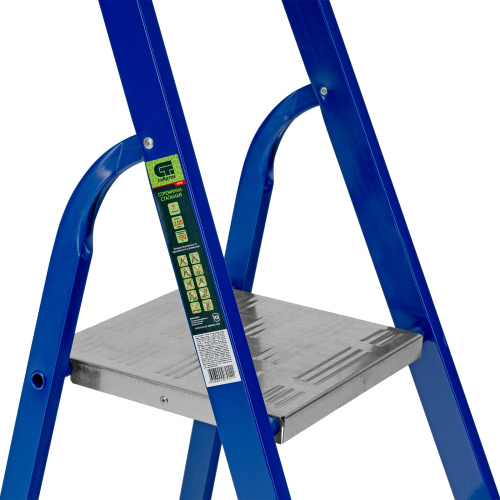 Стремянка, 7 ступеней, стальной профиль, алюминиевые ступени Сибртех по ценам производителя в Екатеринбурге с доставкой по всей России