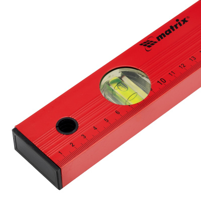 Уровень алюминиевый, 400 мм, 3 глазка, красный, линейка Matrix по ценам производителя в Екатеринбурге с доставкой по всей России