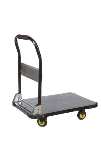 Тележка платформенная 600 кг TOR PH600 (720х470) со складной ручкой (пластиковые колеса 100 мм) по ценам производителя в Екатеринбурге с доставкой по всей России