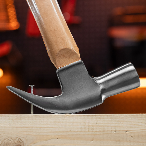 Молоток-гвоздодер, 450 г, боек 27 мм, деревянная рукоятка Sparta по ценам производителя в Екатеринбурге с доставкой по всей России