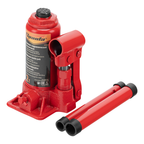 Домкрат гидравлический бутылочный, 2 т, h подъема 148-278 мм Sparta по ценам производителя в Екатеринбурге с доставкой по всей России