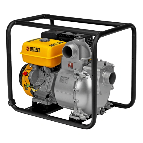 Мотопомпа бензиновая для грязной воды PX-80D, 15 л.с, 3", 1500 л/мин, глубина 8 м , напор 30 м Denzel по ценам производителя в Екатеринбурге с доставкой по всей России