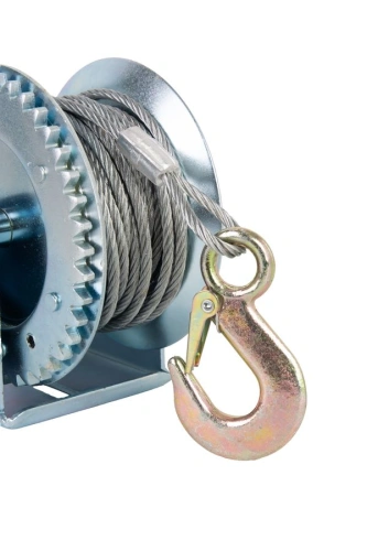 Лебедка ручная барабанная с тросом  400кг  10м оцинкованная TOR FD по ценам производителя в Екатеринбурге с доставкой по всей России